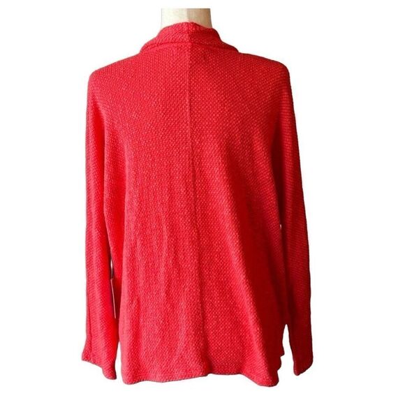 NWT Velvet by Graham & Spencer Dallas hibiscus colored cardigan - Picture 4 of 5